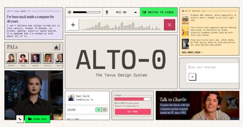 A hero shot of the Alto-0 design system.
